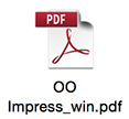 link interno per il download della dispensa pdf su open office impress per windows